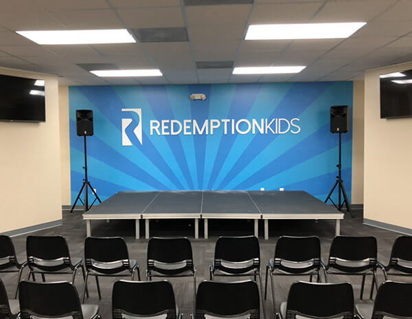 Redemption Kids signage